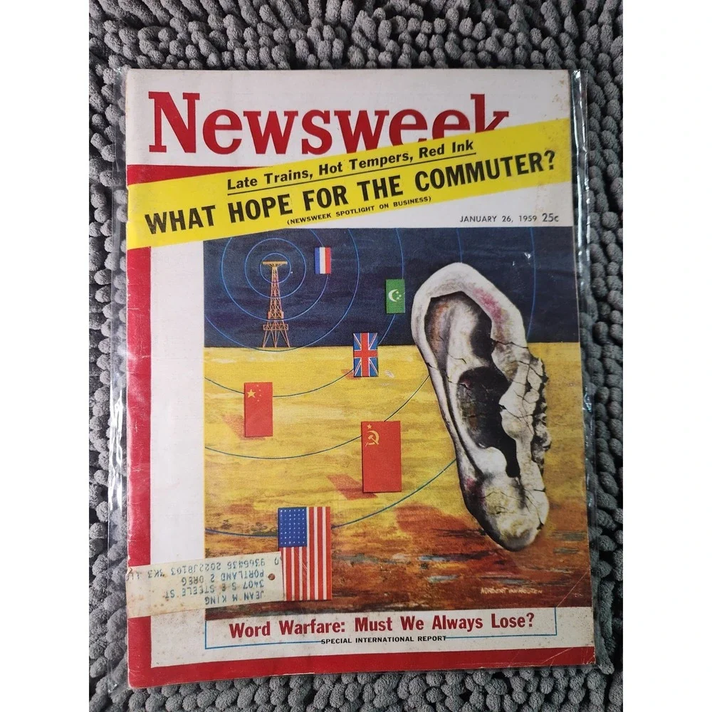 Vintage Newsweek Magazine January 26 1959 World Warfare Must We‎ Always Lose?